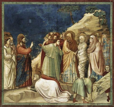 Raising of Lazarus - Fresco by Giotto Visual Arts Philosophy