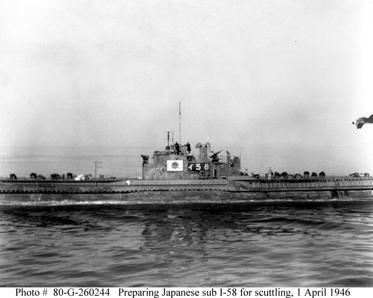 I 58 Submarine Torpedoed Uss Indianapolis