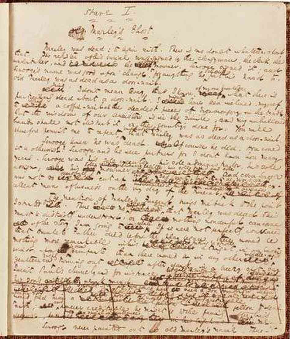 A Christmas Carol - Original Manuscript