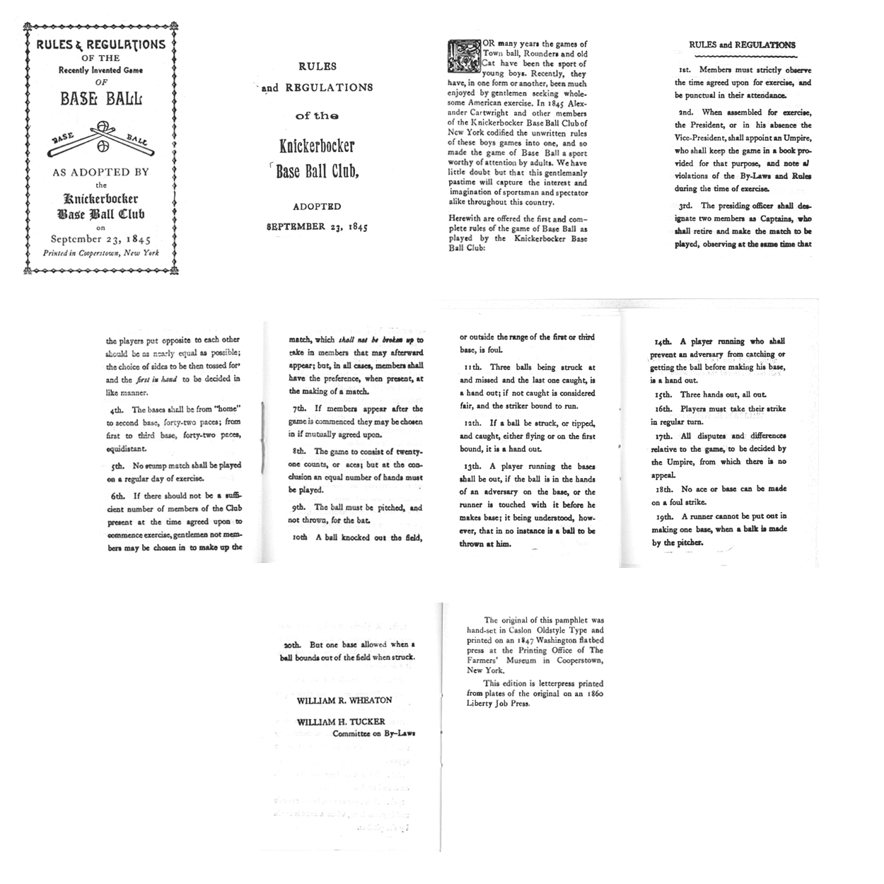 Early Rules of Baseball