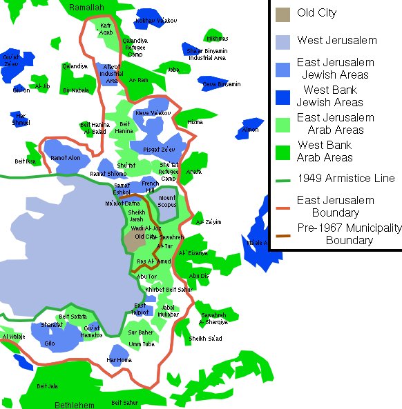 Map Locator - Old City of Jerusalem