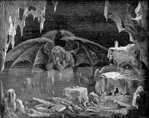 Satan Frozen in Ice - Dante's Inferno