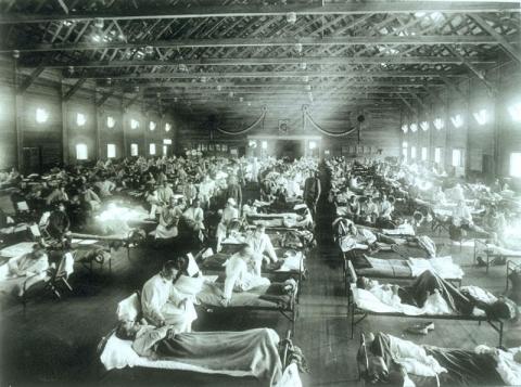Spanish Flu Pandemic (Illustration) Summer Reading WWI Series World War I Geography Tragedies and Triumphs American History Famous Historical Events Medicine Social Studies Disasters