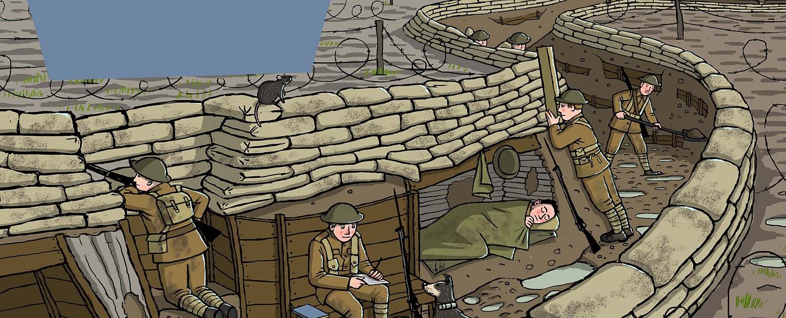 How Could Soldiers Live in a Trench?