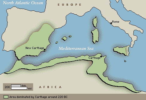 Carthage Map Locator