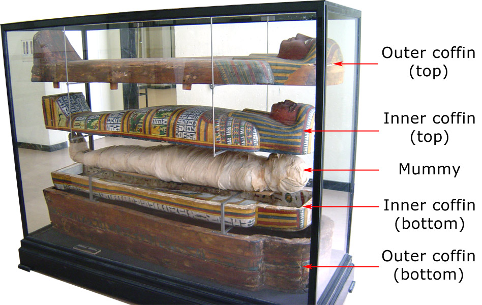 Sections of Mummy Coffins