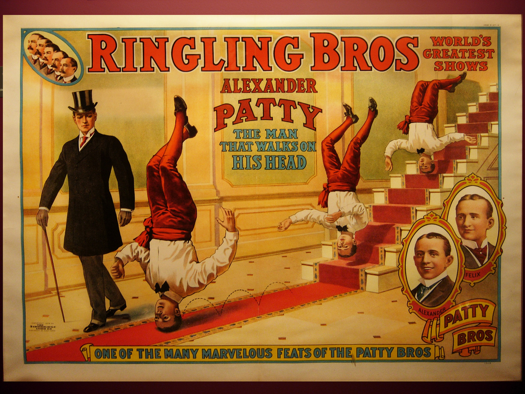 Alexander Patty Walked on His Head Ringling