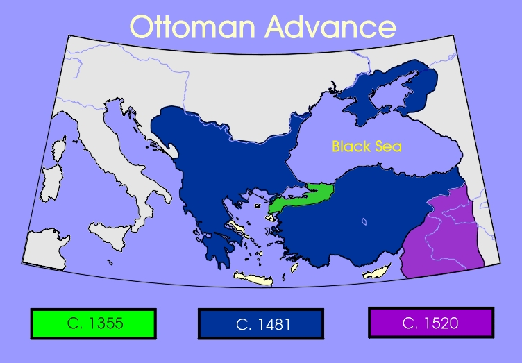 Ottoman Movement 1355, 1481, 1520