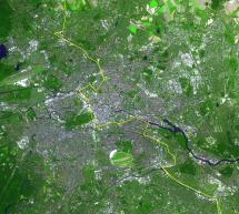 Berlin Wall - Satellite View