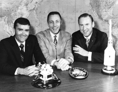 Apollo 13 Crew - Jack Swigert with Jim Lovell and Fred Haise Famous People Film Aviation & Space Exploration STEM Tragedies and Triumphs American History