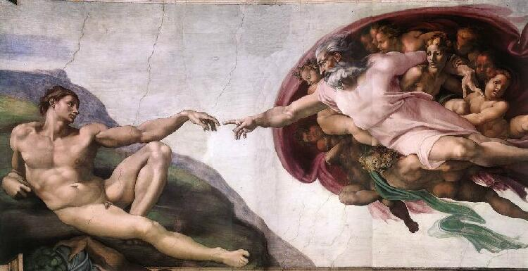 When Michelangelo created