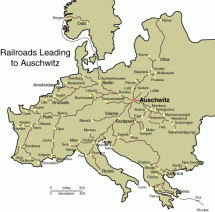 Rail Lines Leading to Auschwitz