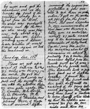 Orville Wright's Diary Notes 