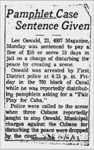 Article on Oswald's New Orleans Arrest