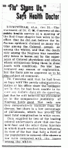 Newspaper Account, October 1918 - Flu in America