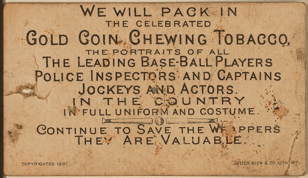 Baseball Cards-9. BIRTH of BASEBALL CARDS