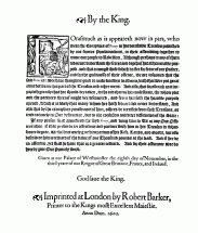 King James Offer of Pardon