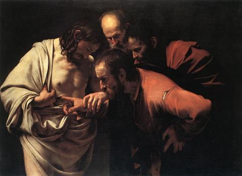 Doubting Thomas by Caravaggio Tragedies and Triumphs Philosophy Visual Arts