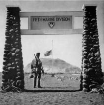 Temporary Cemetery for the Fifth Marine Division