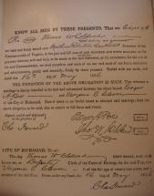 Marriage Bond - Edgar Poe and Virginia Clemm