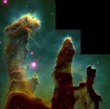 Gaseous Pillars of the M16 Nebula