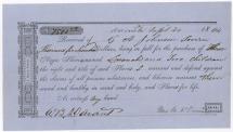 Receipt for Purchase of Slave
