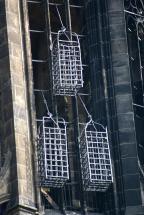 Hanging Cages at St. Lambert's Cathedral