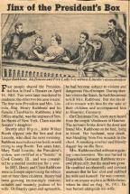 Jinx of the President's Box - Article