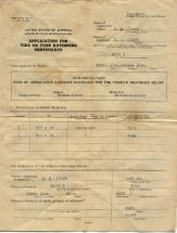 Tire Rationing Certificate