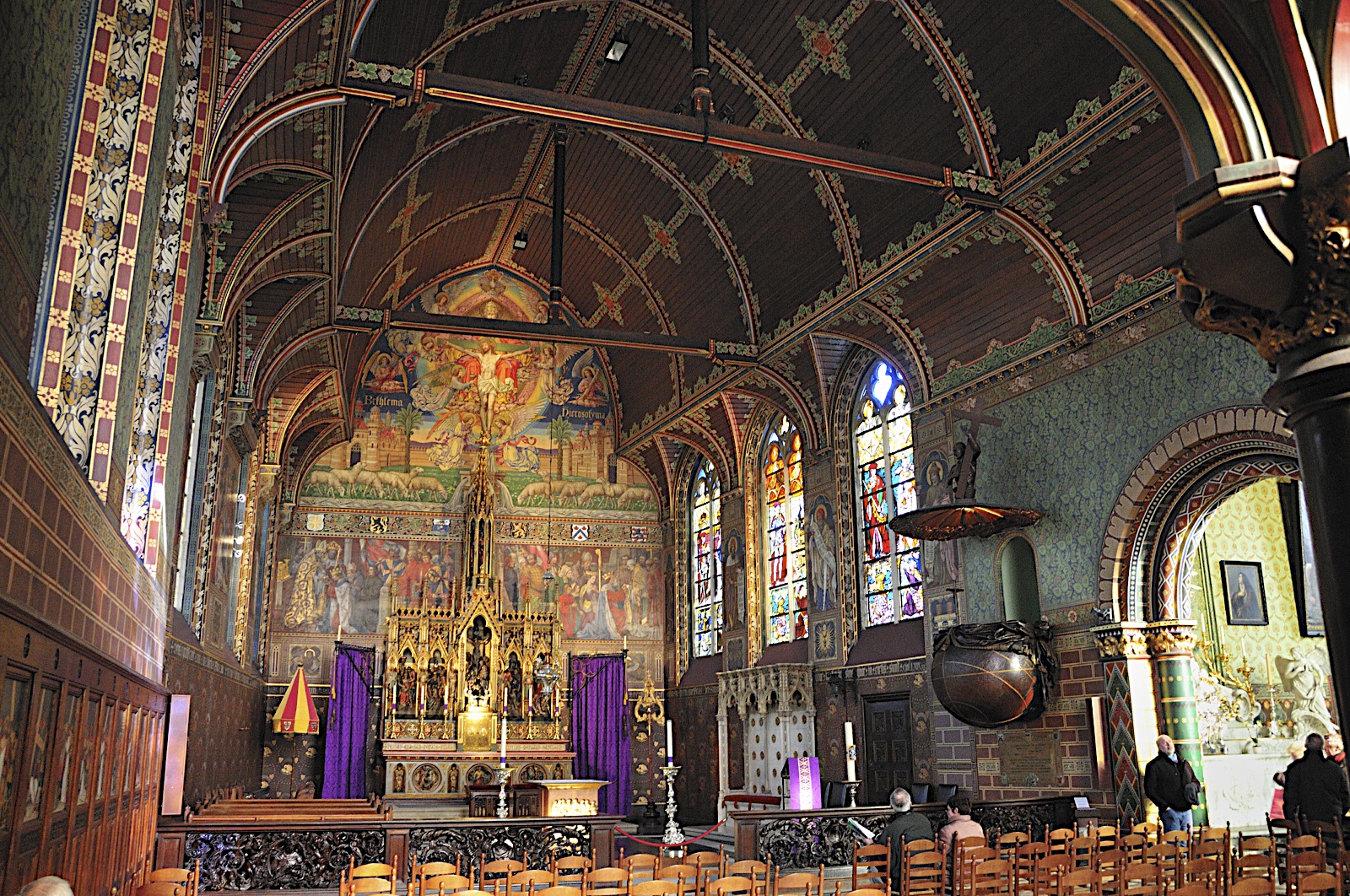 Bruges - Interior of Medieval Church
