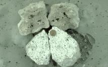White and Gray Pumice Layers
