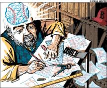 Bill James - Caricature by Paul Hoppe