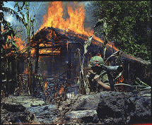 Vietnam - Viet Cong Base Camp Burns