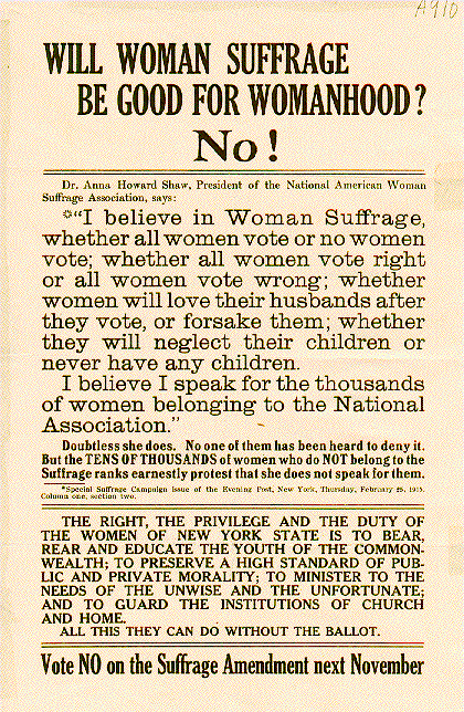 Will Woman Suffrage be Good for Womanhood?