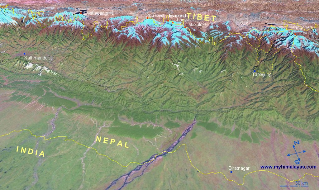 Nepal/Tibet Map