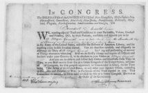 Arnold's Appointment - by Congressional Order