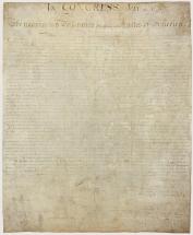 Faded Original - Declaration of Independence Today