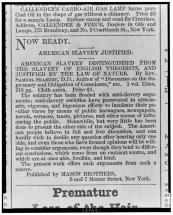 American Slavery Justified - Article