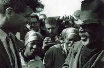 Bobby Talking with People of Sowetto