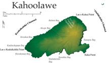 Map of Kahoolawe Island