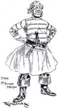 Drawing of Mr. Smee - Peter Pan