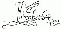 Signature of Elizabeth I
