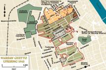 Warsaw Ghetto Uprising - Map