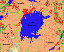 Map Showing Lake Victoria