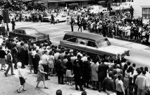 Bobby Kennedy's Hearse Transports His Coffin to LAX