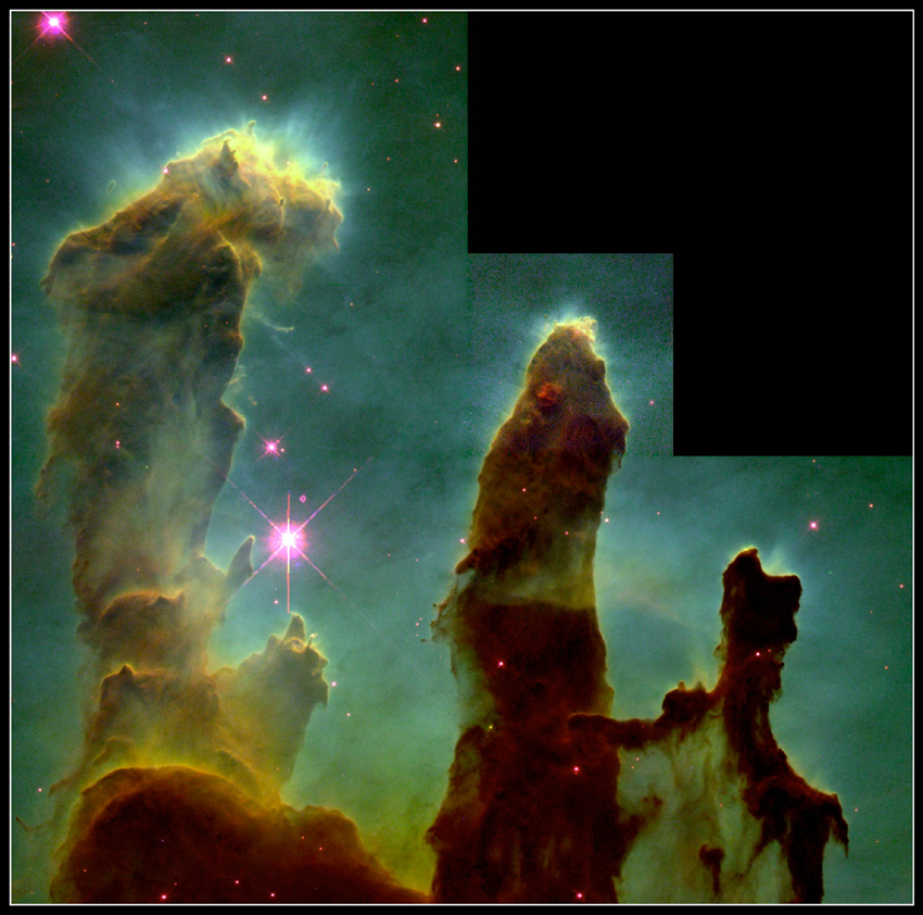 Eagle Nebula An Early Image from Hubble