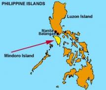Map Showing Mindoro Island