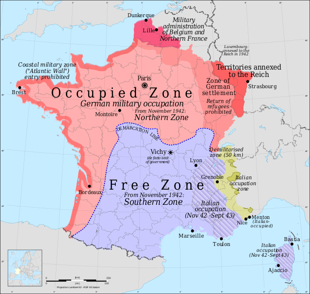 Occupied and Vichy France