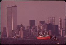 View of the Twin Towers in New York