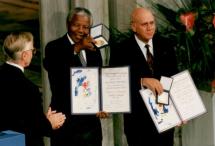 Mandela and de Klerk Share Nobel Peace Prize